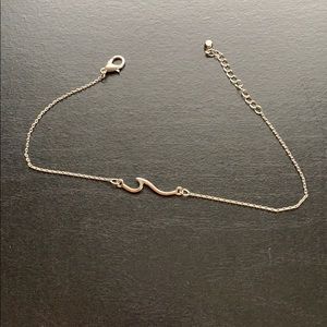 Wave anklet